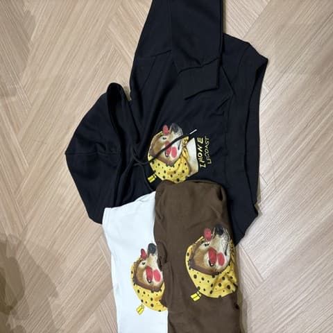 美式小狗印花短版连帽卫衣