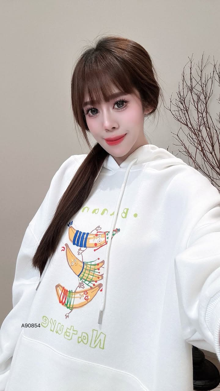 香蕉毛衫大版卫衣