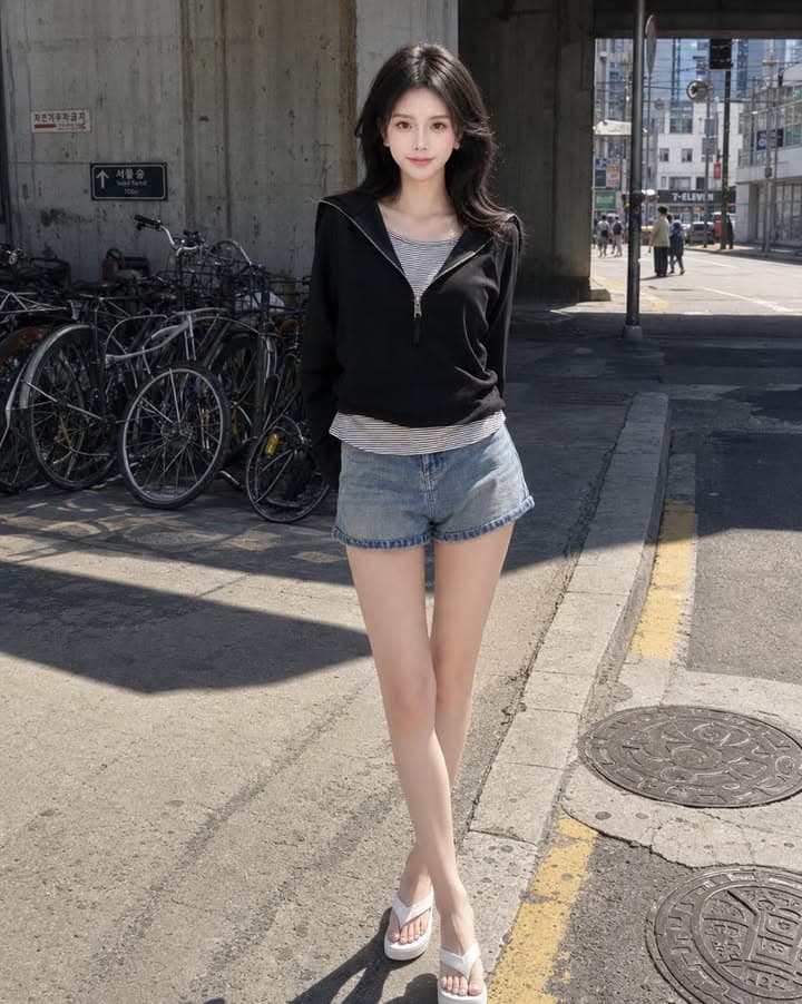 长袖假两件纹路吊带两件套