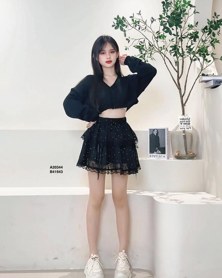 “甜美”波点蛋糕式半身裙
