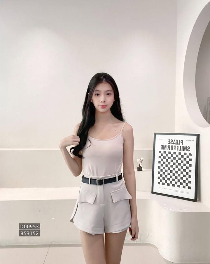 莫代尔“百搭吊带单色美背”