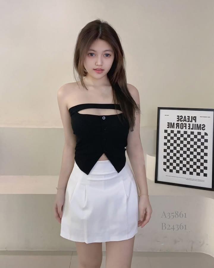 辣妹性感抹胸上衣