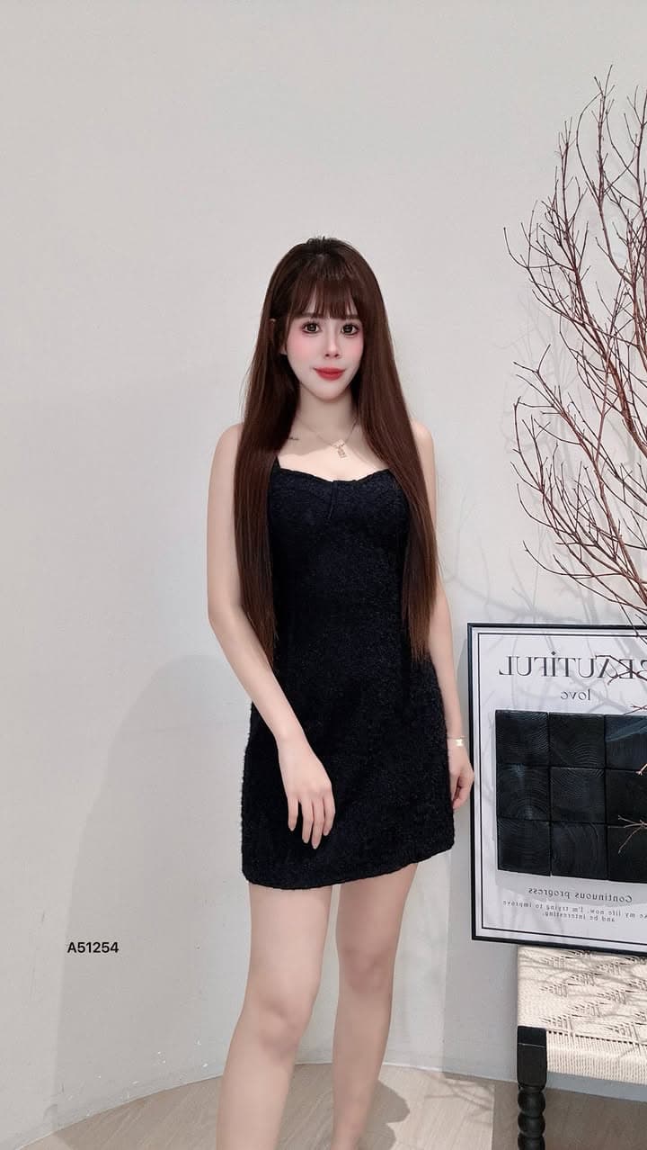 纯欲蕾丝绣花·吊带连身裙