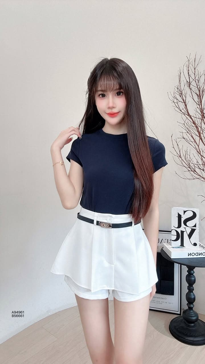 夏季简约·圆领单色上衣