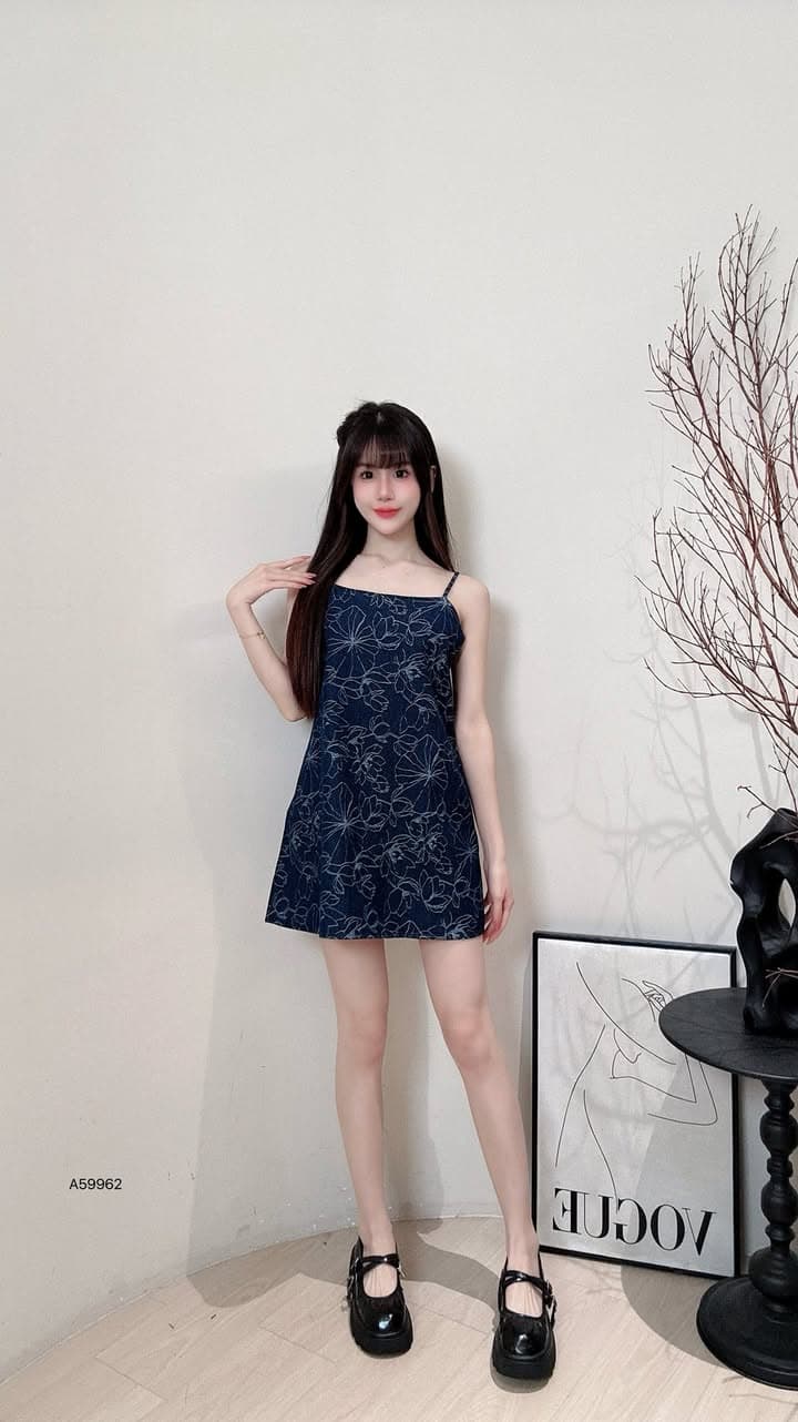 复古提花·吊带连衣裙