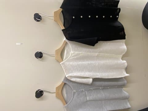排扣百搭针织开衬外套