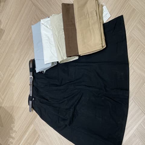 简约百搭纯色A字半身裙