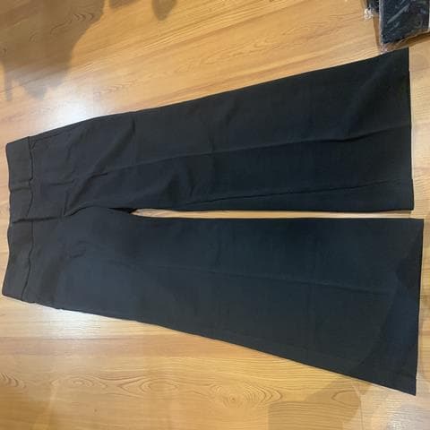 高腰厚版西装长裤