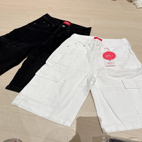 美式“工装机车”5分裤