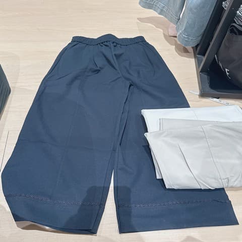 简约松紧·休闲阔腿长裤