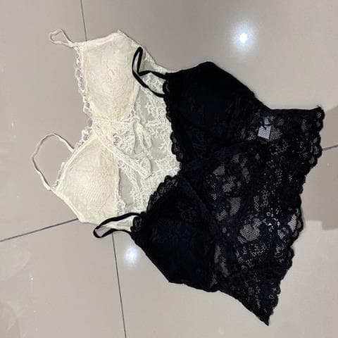 蕾丝挂脖小吊带背心