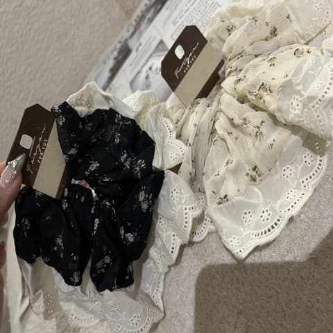 浪漫小碎花蕾丝发束