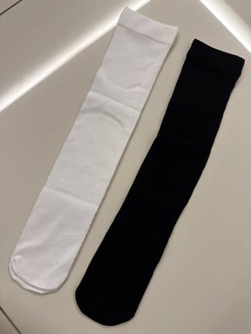 百搭薄款螺纹高筒袜